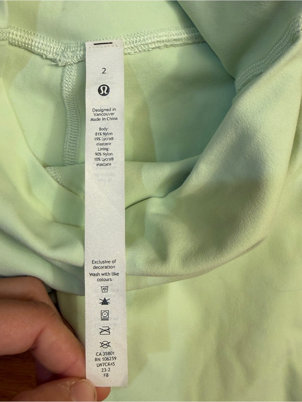 Lululemon Align High-Rise Short 6" Kohlrabi Green - Size 2 - Picture 2 of 7
